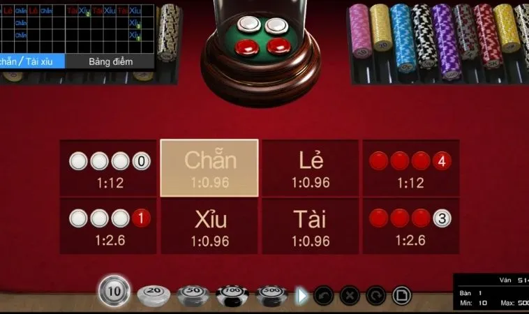 Các cửa cược trong Xóc Đĩa Tại Nohu90