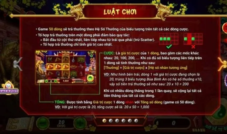 Luật chơi Nổ Hũ Xin Xăm tại Nohu90